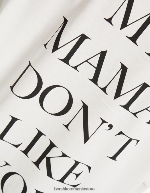 Bershka unisex tricou cu mânecă scurtă cu imprimeu Justin Bieber aproape alb Z86D3706 îmbrăcăminte