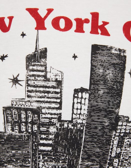 Bershka unisex tricou cu maneca scurta cu imprimeu cremă Z86D3743 îmbrăcăminte