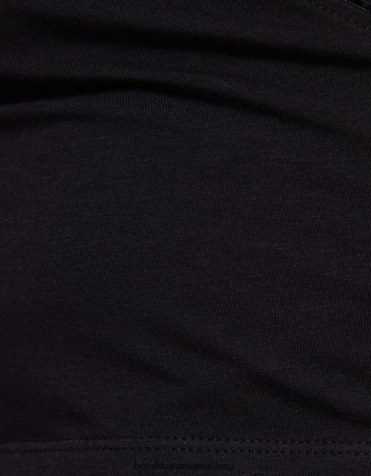 Bershka unisex tricou încrucișat cu mânecă lungă negru Z86D3755 îmbrăcăminte