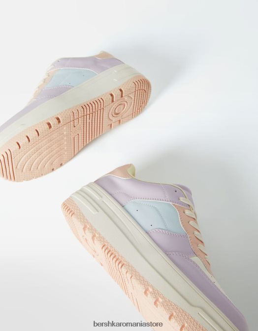 Bershka unisex adidași cu platformă contrastantă multicolor Z86D4174 încălţăminte