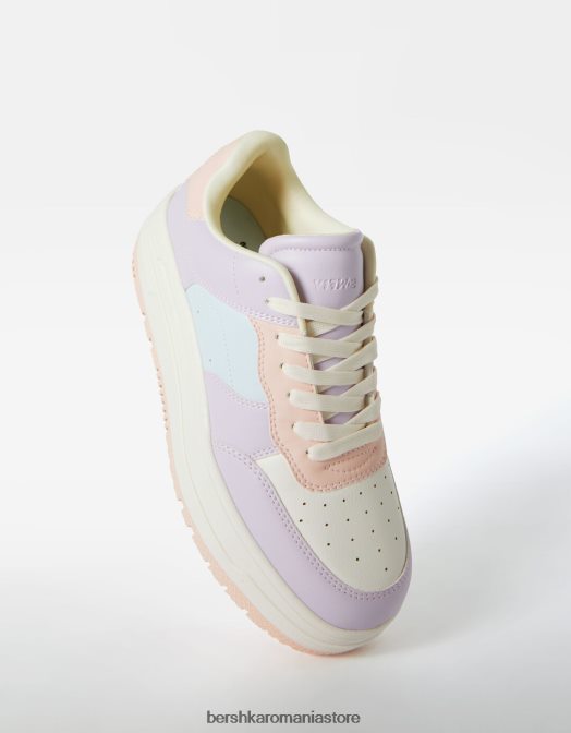 Bershka unisex adidași cu platformă contrastantă multicolor Z86D4174 încălţăminte