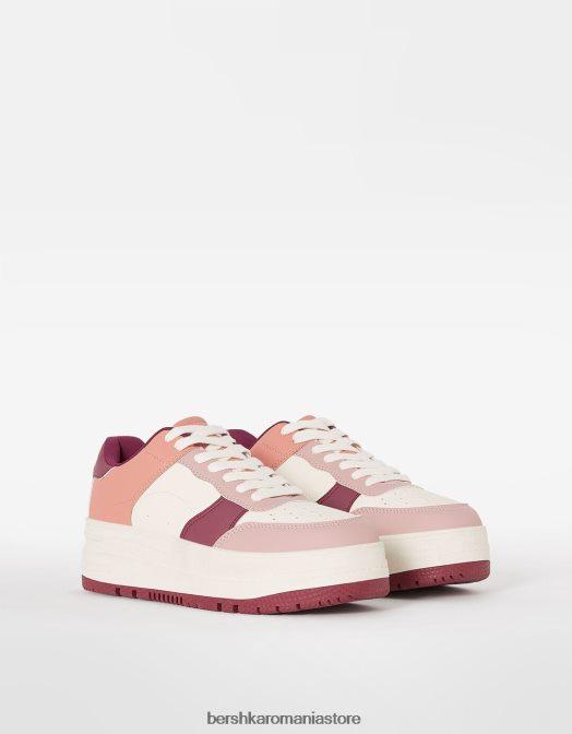 Bershka unisex adidași cu platformă contrastantă multicolor Z86D4178 încălţăminte
