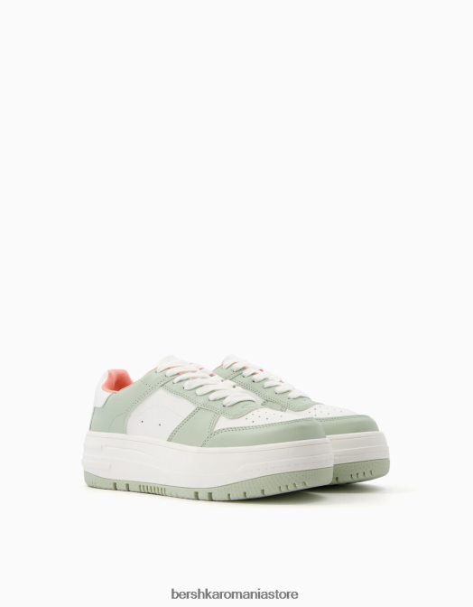 Bershka unisex pantofi sport cu platformă contrastantă multicolor Z86D4175 încălţăminte